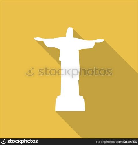 Silhouette of a statue Jesus Christ