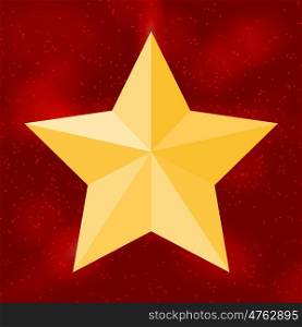 Silhouette of beautiful star on background the sky. Vector Illustration. EPS10. Silhouette of beautiful star on background the sky. Vector Illus