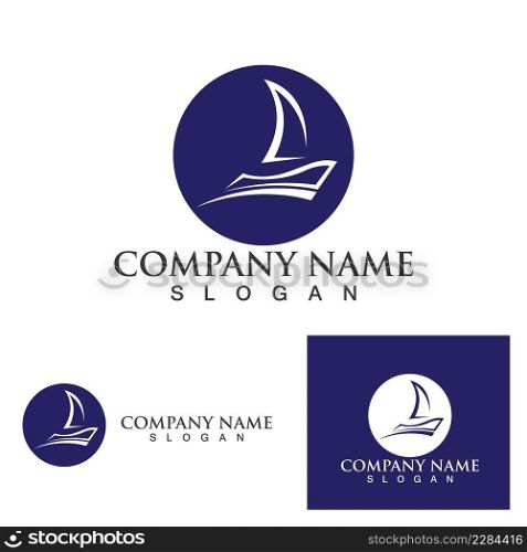 Silhouette of Dhow logo design  Traditional Sailboat from Asia Africa