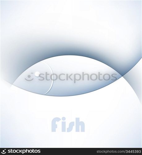 Silhouette of fish. Vector illustration