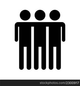 silhouette of three men. Business icon. Vector illustration. stock image. EPS 10.. silhouette of three men. Business icon. Vector illustration. stock image. 
