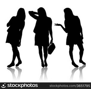 Silhouette of women