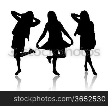 Silhouette of women