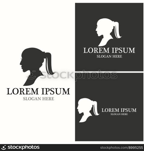 Silhouette People Logo Template Vector