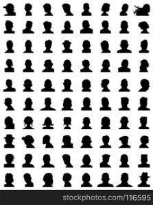 silhouettes of avatars