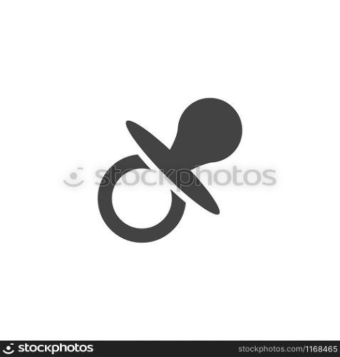 Silicon pacifier icon design template vector isolated