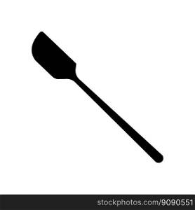 silicone spatula kitchen cookware glyph icon vector. silicone spatula kitchen cookware sign. isolated symbol illustration. silicone spatula kitchen cookware glyph icon vector illustration