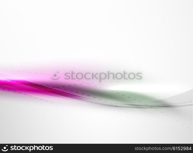 Silk white and purple color waves, beauty idea coporate identity template