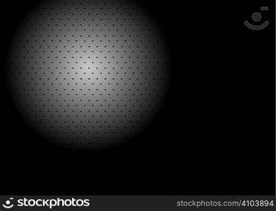 Silver and black metallic background with copy space