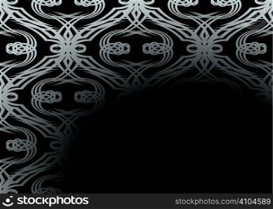 Silver and black wallpaper design with gradient effect