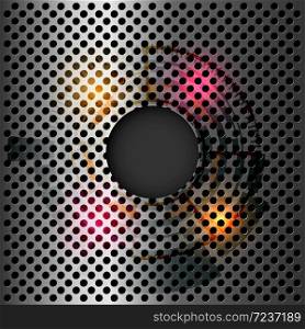 Silver metal surface Business concept and abstract technology. Vector illustration