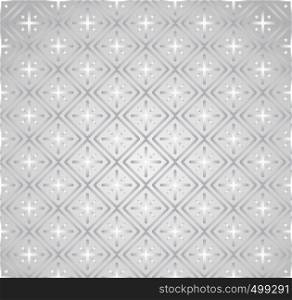 Silver Plus sign and rectangle shape seamless pattern. Abstract pattern style for graphic or modern design.