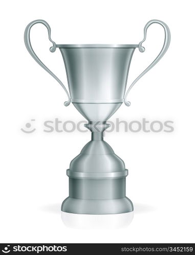 Silver trophy, vector