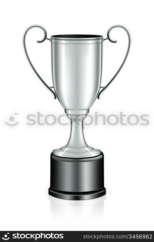 Silver trophy, vector