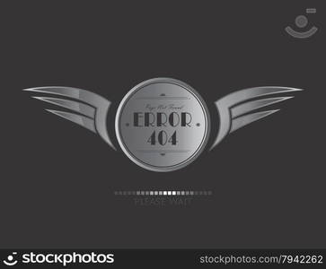 silver wing art theme vector graphic illustraion. silver wing art