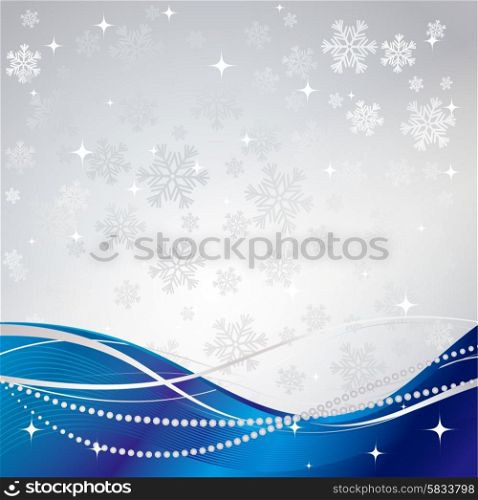 Silver winter abstract background. . Silver winter abstract background. Christmas background with snowflakes. Vector.