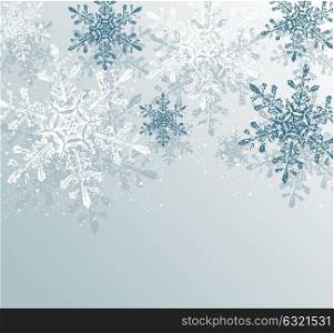 Silver winter abstract Christmas Background.Vector illustration.