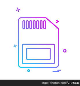 Sim card icon design vector