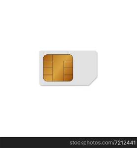 Sim card icon isolated on white background. Vector eps10