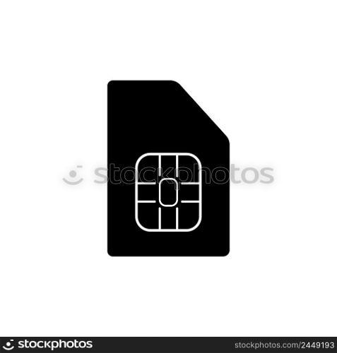 SIM card icon logo vector design template