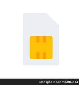 sim card, icon on isolated background