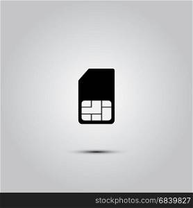 sim card icon. sim card icon, flat design best vector icon