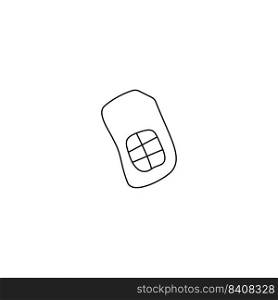sim card icon vector symbol template