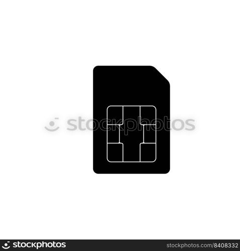 sim card icon vector symbol template