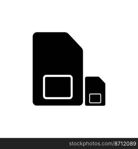 sim card icon vector symbol template