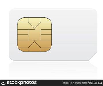 sim card vector illustration isolated on white background