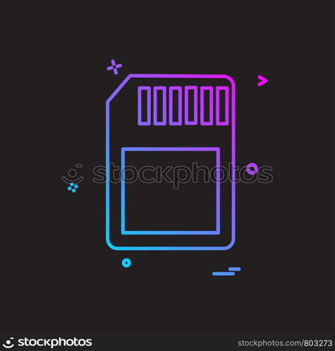 Sim icon design vector