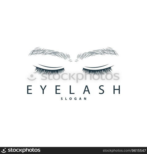 Simp≤Eyelash Logo Minimalist Abstract Design Temp≤t Illustration Symbol