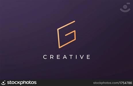 simple and luxurious G letter logo