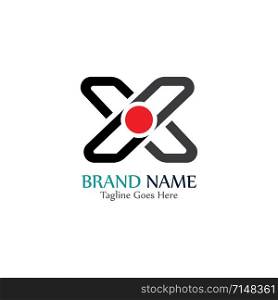 Simple and modern logo of letter x for business creative design