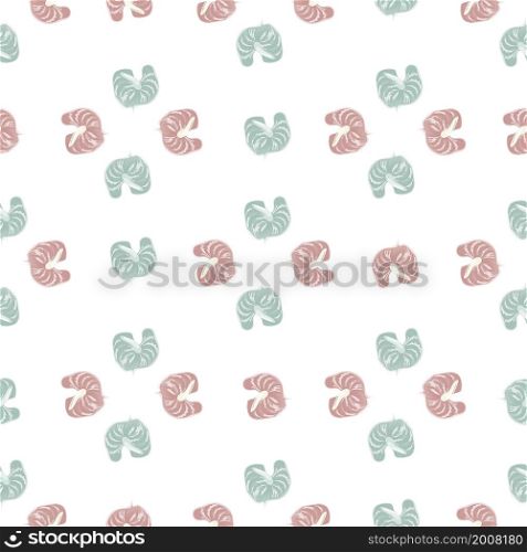 Simple anthurium flowers seamless pattern isolated on white background. Minimalistic exotic hawaiian plants backdrop. Tropical botanical wallpaper. Design for fabric , textile, surface, wrapping paper. Simple anthurium flowers seamless pattern isolated on white background. Minimalistic exotic hawaiian plants backdrop. Tropical botanical wallpaper.