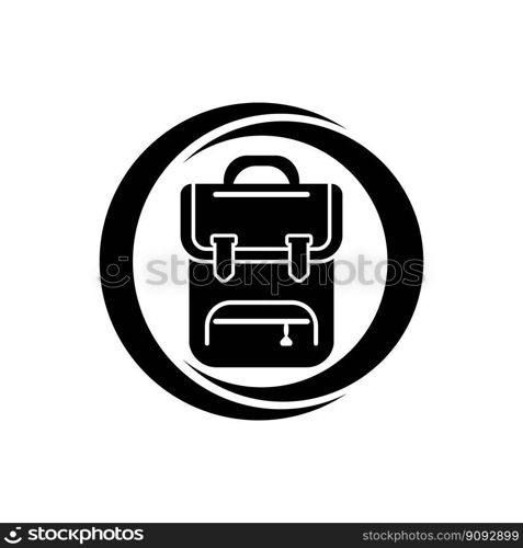 Simple backpack icon,illustration design template.