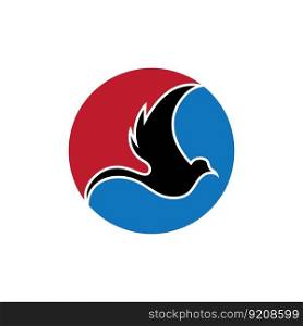 simple Bird logo and symbol vector illustration design