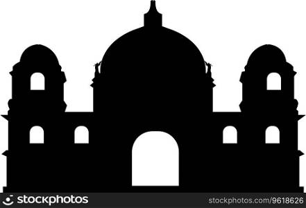 Simple black flat drawing of the BERLINER CATHEDRAL DOM, BERLIN