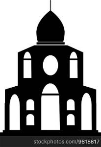 Simple black flat drawing of the DORMITION CATHEDRAL, VLADIMIR