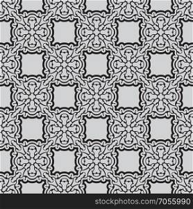 Simple black seamless wallpaper pattern vector illustration. Black seamless pattern