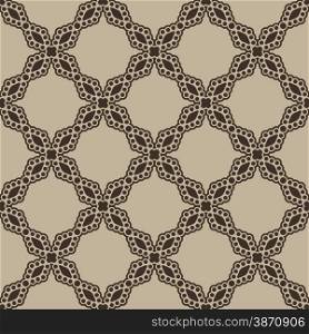 Simple black seamless wallpaper pattern vector illustration. Brown seamless pattern