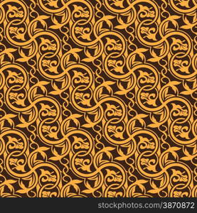 Simple Brown seamless wallpaper pattern vector illustration. Brown seamless pattern