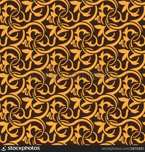 Simple Brown seamless wallpaper pattern vector illustration. Brown seamless pattern