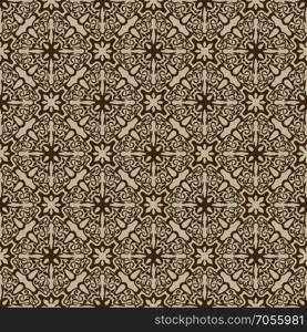 Simple brown seamless wallpaper pattern vector illustration. Brown seamless pattern