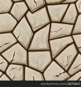 simple brown stone seamless pattern. Vector illustration