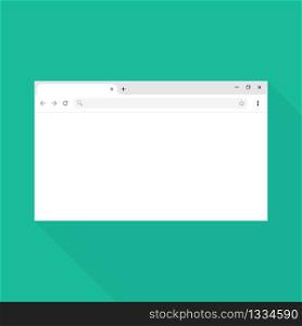 Simple browser window. Flat vector stock illustration EPS 10