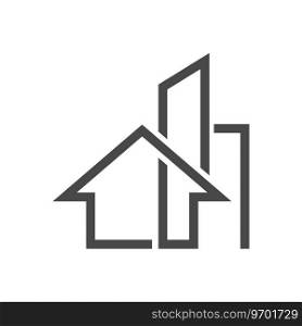  simple Building symbol Logo Vector Icon Illustration Design
