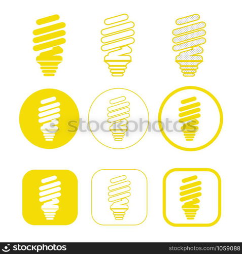 Simple Bulb icon sign design