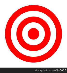 Simple circle target template. Bullseye symbol