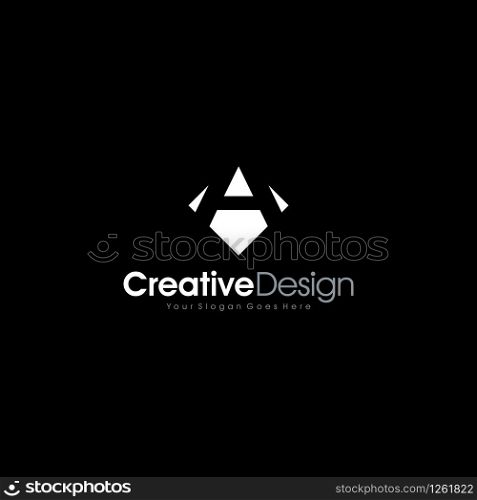 simple, clean and elegant logo with infinity sign Letter A Logo Creative Design